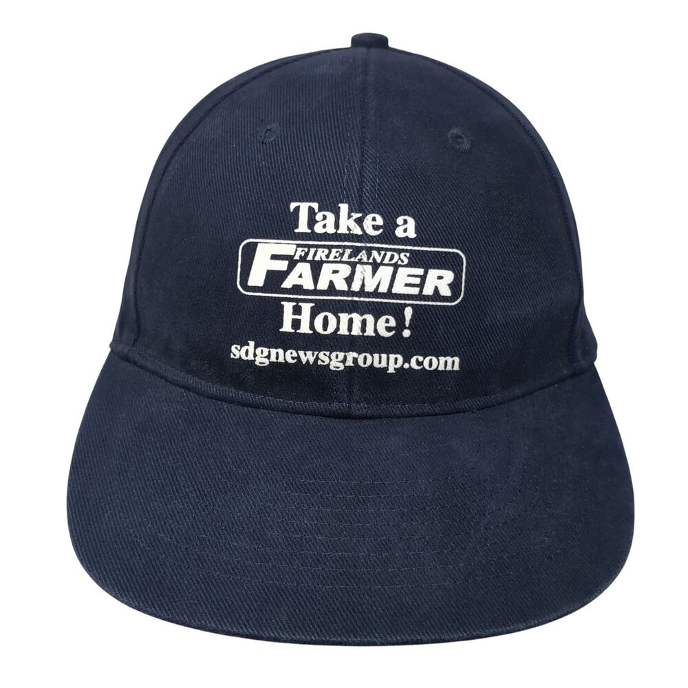Take A Firelands Farmer Home Baseball Cap Blue One Size Adjustable Vitronic